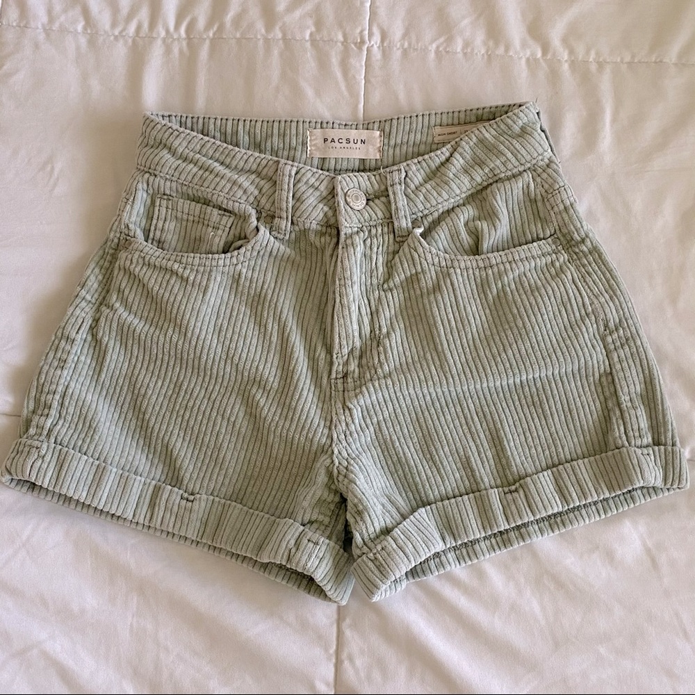 PacSun~Sage Corduroy Mom Shorts